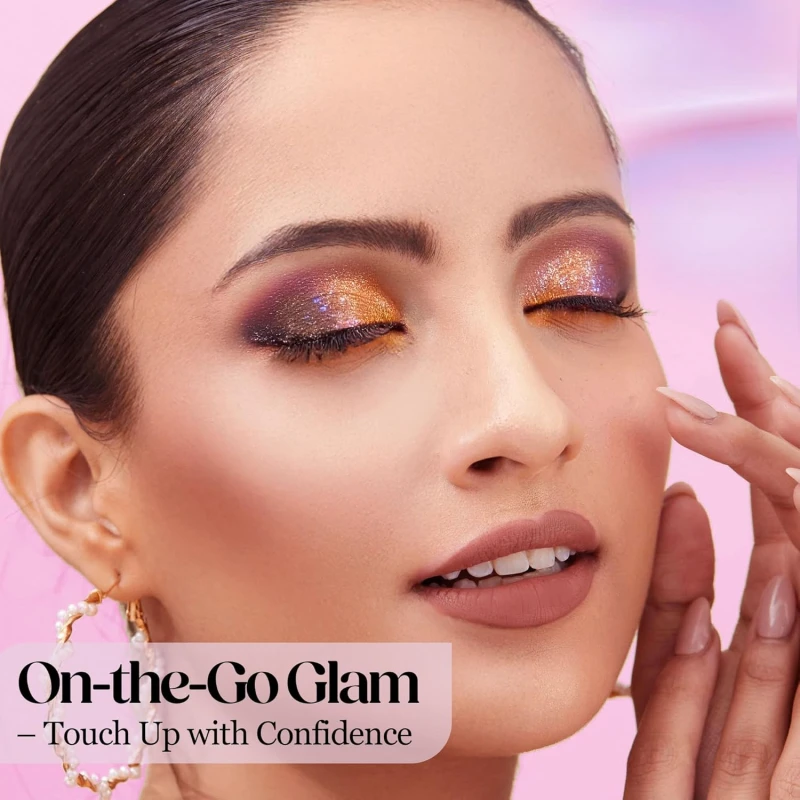 Hilary Rhoda The Collective Face Palette | 3 Cream Lip glosses | 3 Eyebrow Colours | Highlighter | Contour & Blush | 24 Eyeshadow | Highly Pigmented Face Palette | Blends Easily | Makeup kit for women | 55g (Multi-1) thumbnail 4